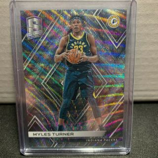 2017 - 18 Panini Spectra 45 Myles Turner Fotl Wave Prizm /9 Indiana Pacers