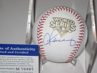 Alex Rodriguez (yankees) Signed Official 2009 World Series Baseball,  Psa
