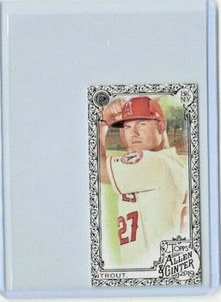 2019 Mike Trout Topps Allen & Ginter Mini Black Sp