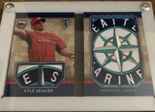 2015 Topps Triple Threads Kyle Seager All Star Relic Booklet 1/1 Wow Mariners