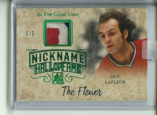 2017 - 18 In The Game Hockey The Nickname Hall Of Fame Prime Guy Lafleur 1/1