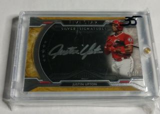 R11,  701 - Justin Upton - 2018 Five Star - Autograph Silver Signatures Gold /10