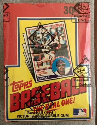 1983 Topps Baseball Wax Box,  Unsearched,  Bbce Authenticated