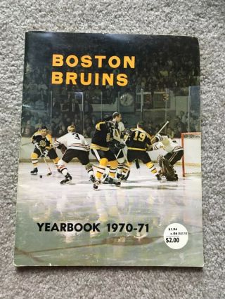Boston Bruins Yearbook 1970 - 71 Bobby Orr Stanley Cup Hockey
