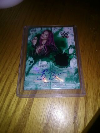 2018 Topps Wwe Undisputed Sasha Banks Autograph Relic Card D 20/50