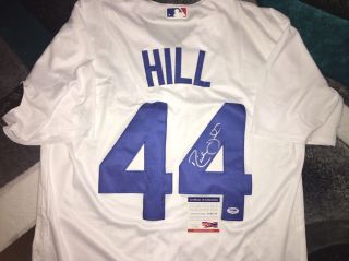 Rich Hill Signed/auto Los Angeles Dodgers Jersey Star Psa/dna