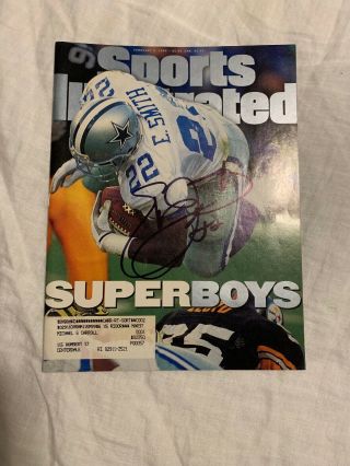 Emmitt Smith - Dallas Cowboys Sports Illustrated Autographed Big & Bold