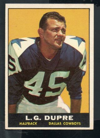 1961 Topps Football Card 22 L.  G.  Dupree - Dallas Cowboys