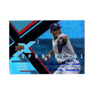 Upper Deck X2 - Mr 2008 Mariano Rivera Signed Card With 11 Ws Saves Inscription