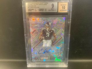 2018 Christian Kirk Contenders Auto 17/23 Cracked Ice Bgs Graded 9/10 School Cl