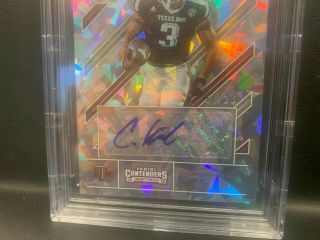 2018 CHRISTIAN KIRK CONTENDERS AUTO 17/23 CRACKED ICE BGS GRADED 9/10 SCHOOL CL 3