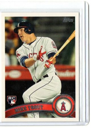 2011 Topps Update Mike Trout Rc Rookie Card Us175