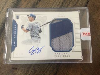 2016 National Treasures Corey Seager Rookie 2 Color Patch Rc Auto 29/99 Dodgers