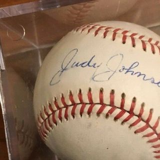 Judy Johnson Single - Signed Autographed Oal Baseball - Negro League Hall Of Fame