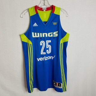 Adidas Womens Wnba Dallas Wings Glory Johnson 25 Basketball Jersey Medium Cl01