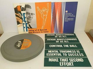16mm Film Vince Lombardi in Second Effort (1968) Football,  Sales Posters Case 2
