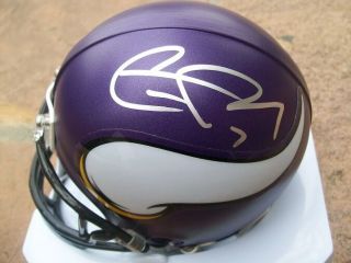 Christian Ponder Signed Autographed Minnesota Vikings Mini Helmet Nfl