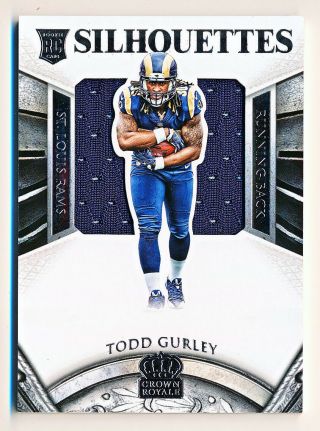 2015 Crown Royale Todd Gurley Silhouettes Jumbo Jersey Rookie Rc 238 (177/299)