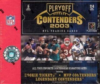 2003 Playoff Contenders Nfl Football Hobby Box
