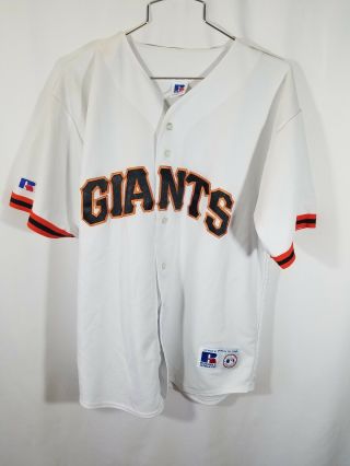 San Francisco Giants Made In Usa Mlb 100 Poly Jersey Szl Russell Athletic