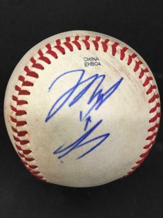 Michael Chavis Autograph Signed Game Arizona Fall League Ball Auto Jsa