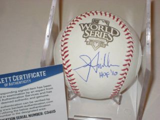 Jon Miller (giants) Signed Official 2010 World Series Baseball W/ Beckett