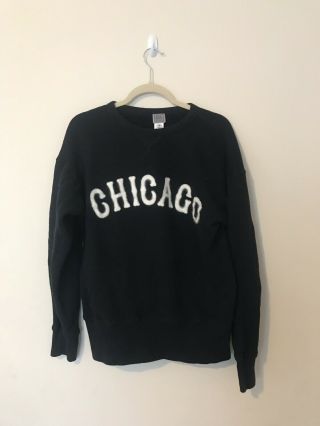 Vintage Men’s Chicago White Sox Sweater Black Sz Small