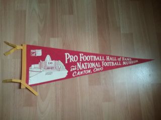 Nfl Pro Football Hall Of Fame And National Football Museum 9x27 Size Pennant