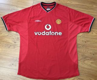 Vintage Umbro 2000/02 Manchester United Jersey Shirt Soccer Football