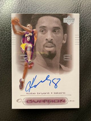 2000 - 01 Upper Deck Ovation Kobe Bryant Autograph Auto Signature Lakers Read