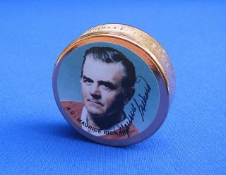 Maurice Richard HOF Canadiens Signed Auto Official Signature Puck ' d 005/200 5