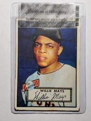 1952 Topps 261 Willie Mays York Giants Baseball Card