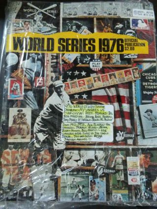 1976 World Series Game Program - Nr.  - York Yankees Vs Cincinnati Reds