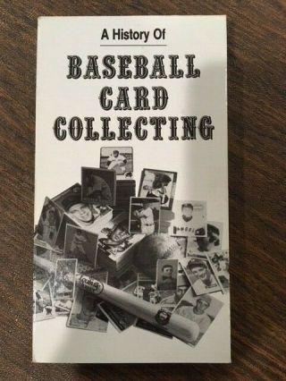 Vintage Vhs 1990 A History Of Baseball Card Collecting