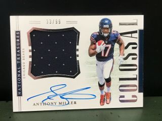 2018 National Treasures Anthony Miller Auto Rookie Colossal Relic 