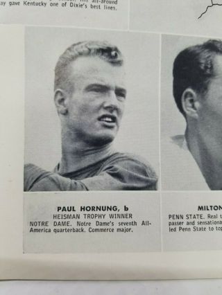 1956 East West Shrine All - Star Football Program Includes Autographs 2