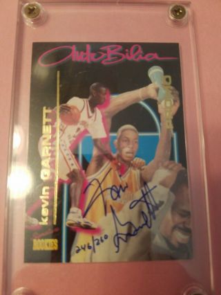 1995 - 96 95 96 Signature Rookies Kevin Garnett Autobilia Auto Autograph