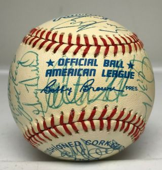 1990 Chicago White Sox Team 25x Signed Baseball Auto W/ Carlton Fisk Hof Jsa Loa
