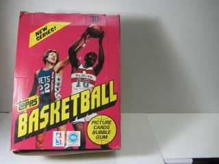 1981 - 1982 Topps Basketball Empty Wax Box