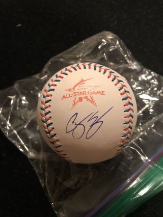 Corey Seager Signed Autographed 2017 All Star Game Baseball Romlb La Dodgers