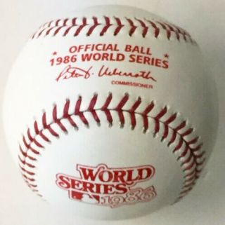 Rawlings Official 1986 World Series Baseball (york Mets Vs Boston Red Sox)