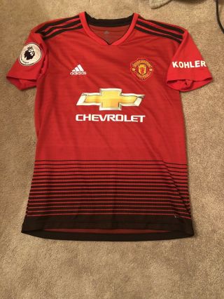 Manchester United Size Small 7 Alexis Sanchez Soccer Jersey Home Kit Red