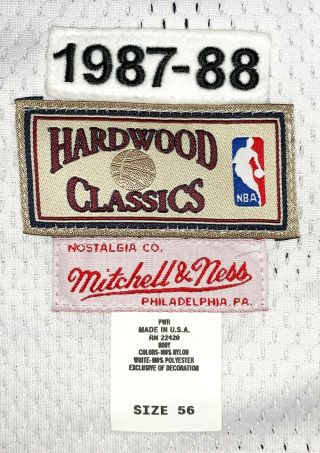 Hardwood Classics Throwback Denver Nuggets English Jersey.  Size 56.  1987 - 1988 5