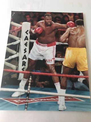 Larry Holmes 8” X 10” Photo Boxing Hof Color Heavyweight Champion