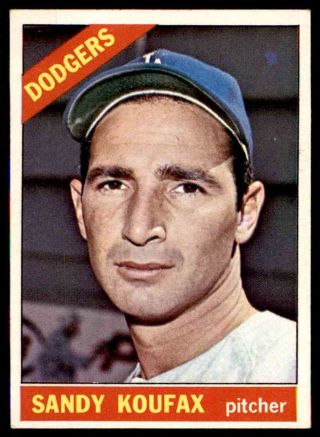1966 Topps 100 Sandy Koufax Dodgers Nm To Nm,