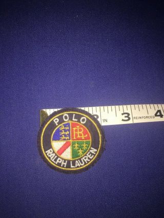 Ralph Lauren Polo Vintage Family Crest Patch Shield Circa 