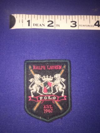 Ralph Lauren Polo Vintage Family Crest Patch Circa 