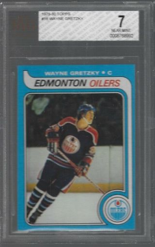 Wayne Gretzky 1979/80 Topps 18 Oilers Rookie Rc Bvg Bgs 7 High End Review 8???