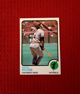 1973 Pete Rose Ex Nm Centered Reds Topps 130.  Card