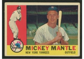 1960 Topps Mickey Mantle 350 Baseball Card